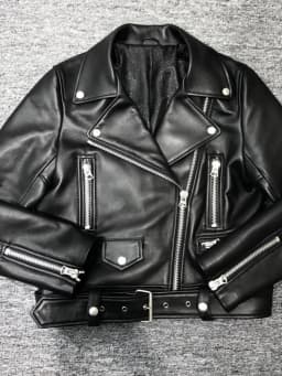 FTLZZ New Autumn Women Pu Leather Jacket Woman Zipper Belt Short Coat Female Black Punk Bomber Faux Leather Outwear