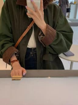 American Retro een Collar Workwear Jaet Women's Autumn Winter Loose Top Mid-Length Coat Casual Faion Ladies' Outerwear