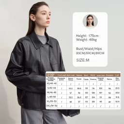 Amii Leather Jacket Women 2026 Autumn New Minimalist Lapel Loose PU Leather Zipper Shoulder Long Sleeve Coat for Woman 12543228