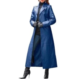 Women Autumn Winter Faux Leather Coat Long Sleeve Solid Color Turndown Collar Button Casual Fashion Warm Comfortable Regular Fit