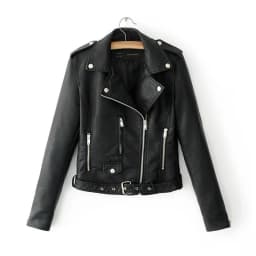 2025 Fashion Women's Short Leather Jacket Small Coat Spring Autumn Slim Moto-biker Outerwear Lady Zip-up PU Leather Coats Korean
