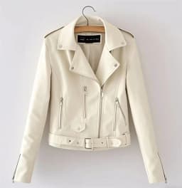 2025 Fashion Women's Short Leather Jacket Small Coat Spring Autumn Slim Moto-biker Outerwear Lady Zip-up PU Leather Coats Korean