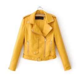 2025 Fashion Women's Short Leather Jacket Small Coat Spring Autumn Slim Moto-biker Outerwear Lady Zip-up PU Leather Coats Korean