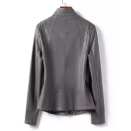Spring Autumn Women Sheep Skin Coat 2024 Ladies Large Size 5XL Genuine Leather Jacket Korean Female Stand Collar Leather Tops