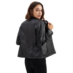 Women Leather Jacket, 2026 Autumn Spring Women's Moto Biker Zipper Jackets Red Black Apricot Coffee Coat Ladies Outerwear S-3XL