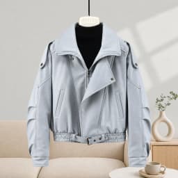 New Winter Parkas Women Leather Jacket Big Fur Collar Tooling Cotton Clothes Thicke Warm Cotton Padded Coat Female Outerwear Top