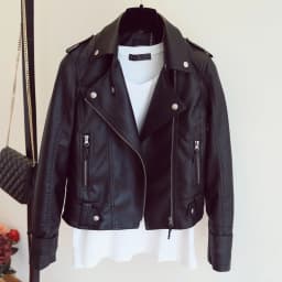 Spring Autumn Slim Lapel Leather Jacket Women Short Pu Leather Jacket Korean Ladies Locomotive Clothing Female Outerwear Tops