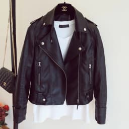 Spring Autumn Slim Lapel Leather Jacket Women Short Pu Leather Jacket Korean Ladies Locomotive Clothing Female Outerwear Tops