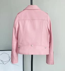 2025 New Womens Faux PU Leather Jacket Casual Lady Lapel Zipper Jacket Female Motorcycle Leather Coats