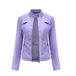 Autumn Winter Ladies PU Leather Jackets Outdoor Female Windproof Warm Jacket Fashion Girls Motorcycle Leather Jacket Clothing