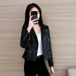 2024 Spring Autumn New All-match Faux Leather Women Jacket Brand Designer Jackets for Ladies Female Chic Slim Women's Coats