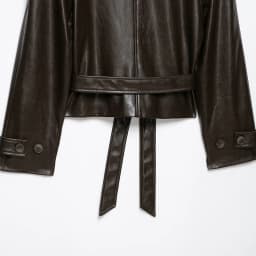Leather Jackets Women's With Belt Coat 2026 zanban Coat Solid Streetwear Fashion Outwear With Button Woman Long Sleeve Coat Tops