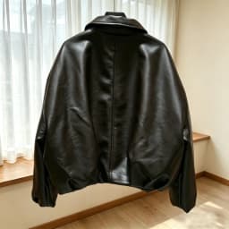 Fashion Women's Vintage Faux Leather Bomber Jacket Solid Zipper Long Sleeves Spring Autumn Retro High Street Coat Outerwear