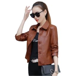 Pu Motorcycle Leather Coat Women's 2026 Spring Autumn New Hong Kong Style Chic Jacket Short Loose Fashion Wild Leather Jackets