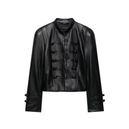Faux Leather Jackets Women's Black Long Sleeve Pu Faux Jackets With Button Outwear 2026 Streetwear Vintage Coat Woman Jacket Top