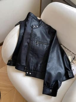 Luxury Black Leather Jacket Women Short Tops Motorcycle Jacket Spring Autumn Clothing  Jacket Vintage Brown PU Leather Coat Zip