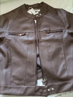 Luxury Black Leather Jacket Women Short Tops Motorcycle Jacket Spring Autumn Clothing  Jacket Vintage Brown PU Leather Coat Zip