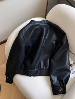 Luxury Black Leather Jacket Women Short Tops Motorcycle Jacket Spring Autumn Clothing  Jacket Vintage Brown PU Leather Coat Zip