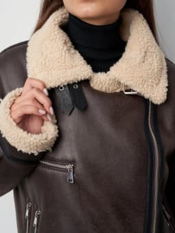 Ailegogo Streetwear Women Loose Warm Faux Leather Lamb Fur Jacket Vintage Female Zipper Belt Spliced Thick Chic Coat Outwear