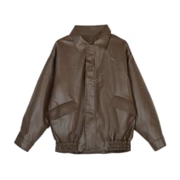 Retro American Brown Leather Jacket Women Early Autumn Black Cool Motorcycle PU Leather Loose Long Sleeve Top