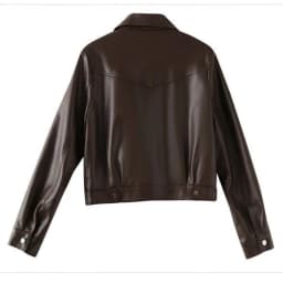 2026 Autumn New Fashion Leather Jacket Women Motorcycle Outwear Short Loose Elegant Pu Leather Suit Collar Coat Overcoat Female