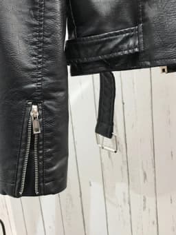 Women Motorcycle Faux Leather Jacket Spring Streetwear Graffiti Print Biker Leather Coat Ladies Black Lapel Zipper Outwear