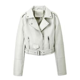 2026 Fashion Spring Autumn Women's PU Leather Jacket Moto&biker Super-short Expose-navel Coat Zip-up Lapel Top Belt Slim Jackets