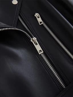 Mauroicardi Spring Autumn Cool Fitted Long White Faux Leather Moto Biker Jacket Women Belt Black Luxury Designer Clothes 2025