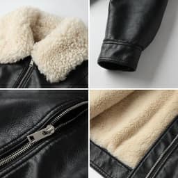 New Vintage Winter Leather Jacket Women Black Biker Coat Female Windbreak 2021 Lamb Fur Collar Thick Jacket