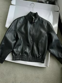 Lautaro Spring Autumn Yellow Pu Leather Jacket Women Zipper Long Sleeve Looe Casual Luxury Designer American Retro Clothes 2026