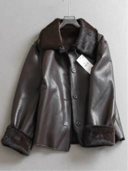 Thickened Long Sleeve Pure Color Leather And Fur Integrated Jacket Double-Sided Wear Loose Women's Warm Coat Female Outerwear