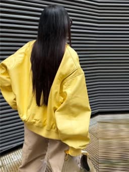 Faux Leather Yellow Short Women's Jacket Autumn Turn-down Collar Pockets Zippers Female Coat 2026 Lady Full Sleeve Fashion Coats