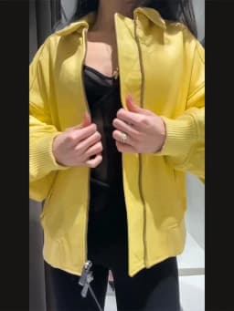 Faux Leather Yellow Short Women's Jacket Autumn Turn-down Collar Pockets Zippers Female Coat 2026 Lady Full Sleeve Fashion Coats