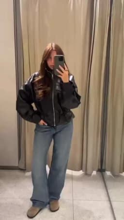 Guobioziy Women's Jacket 2026 Early Autumn New Style Fashion Long-Sleeve Stand Collar Leather-Effect Adjustable Waist Coat
