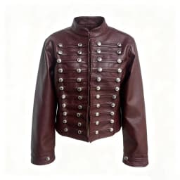 2026 Autumn Winter Women's High Street Black Faux Leather Short Jackets Lady Retro Napoleon Buttons PU Loose Fit Coats Outerwear