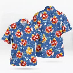 2026 Midnight Eevee Evolutions Hawaiian Shirt Summer Sports Leisure Dry Quickly Men's Camp Shirt Kid's Clothing Tee Y2k Woman