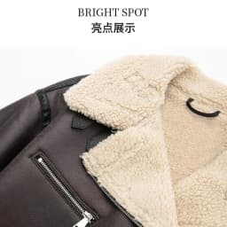 Luxury Faux Sheepskin Coat Women Winter Warm Oversized Motorcycle Jacket Coats