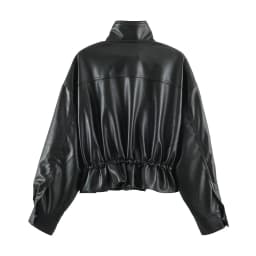 Fashion Black Brown Leather Jacket Women Clothing Autumn Winter New Fit Casual Coat PU Leather Motorcycle Jacket Women Top Brand