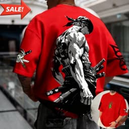 Anime Zoro ONE PIECE Harajuku Men Super Saiyan Vintage Summer T-shirt Loose Women Streetwear Casual Short-sleeved T Shirt Top