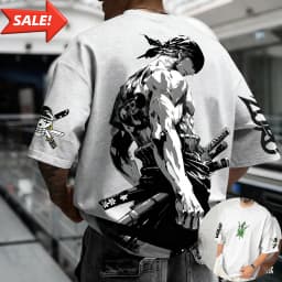 Anime Zoro ONE PIECE Harajuku Men Super Saiyan Vintage Summer T-shirt Loose Women Streetwear Casual Short-sleeved T Shirt Top
