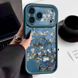 White Flowers Branches Case For iPhone 17 Pro Max Funda iPhone 16 Pro Max 11 12 13 14 15 16E 18 Shockproof Silicone Soft Cover