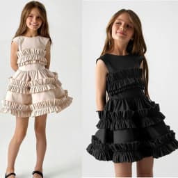 Girls Dress 2025 Spring Autumn Girls Cake Lace Dress Court Vest Dresses for Kids Princess Toddler Cosutme Baby Party Clothing