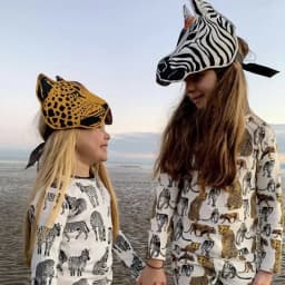Mori Retro Kids Adult Rabbit Hairband Eye Mask Masquerade Ball Rabbit Mask Kids Holiday Mouse Fox Dress Up Tiara Hat Headband