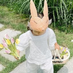 Mori Retro Kids Adult Rabbit Hairband Eye Mask Masquerade Ball Rabbit Mask Kids Holiday Mouse Fox Dress Up Tiara Hat Headband
