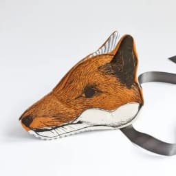 Mori Retro Kids Adult Rabbit Hairband Eye Mask Masquerade Ball Rabbit Mask Kids Holiday Mouse Fox Dress Up Tiara Hat Headband