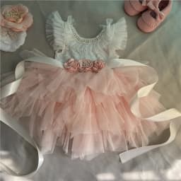 Elegant Little Girls Lolita Dress for Christmas Toddler Boho Chic Birthday Party Costume+ Blet 2pcs Outfit Set Wedding Clothing