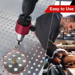 Rivet Gun M3 M4 M5 M6 M8, Household Electric Rivet Nut Gun Converter, Industrial Grade Nut Riveting Tool, Fast Nut Riveting Tool