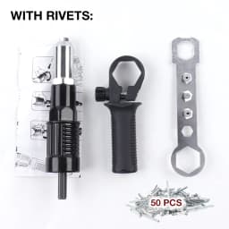 Electric Rivet Gun Adapter,2.4-4.8mm Conversion Head for Cordless Riveting Tools,with Hex Shaft,for DIY Projects,Rivet Gun Tool
