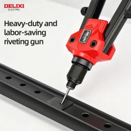 Heavy-Duty Double-Handle Riveter,Labor-Saving Design,Manual Tool for Fastening and Riveting Metal,Wood,Plastic,DELIXI ELECTRIC.