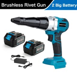 Electric 18V Brushless Rivet Gun Cordless Rivet Nut Gun Automatic Rivet Lithium Battery With LED Light For 18V Battery